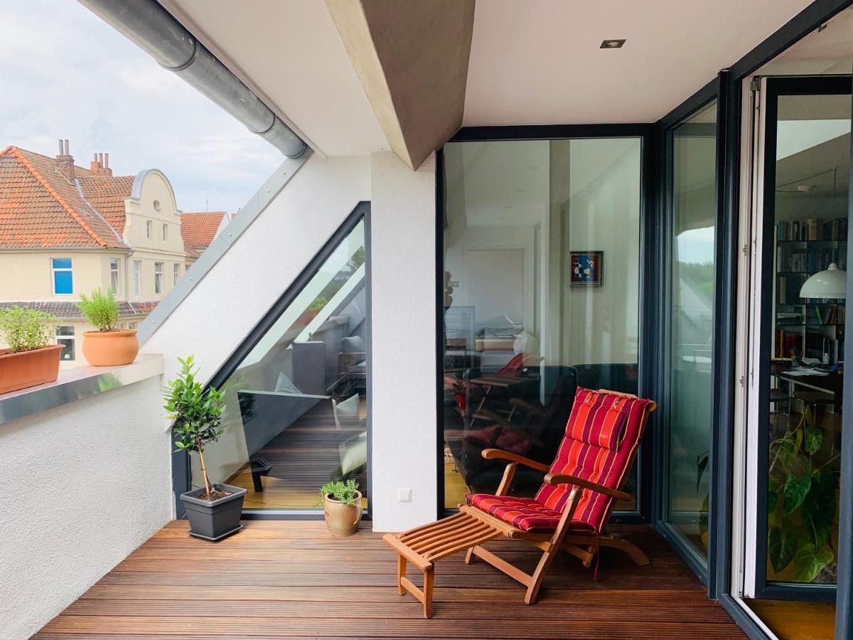 Exklusives Penthouse Im Ehemaligen Bunker Apartment Hannover Exterior photo